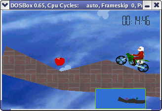 Action SuperCross on DOSBox