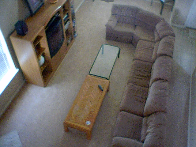 sectional couch from above