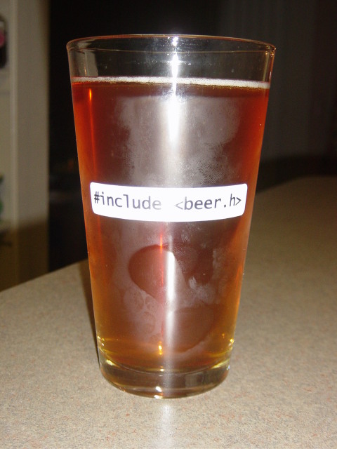 homebrew in one of my new glasses
