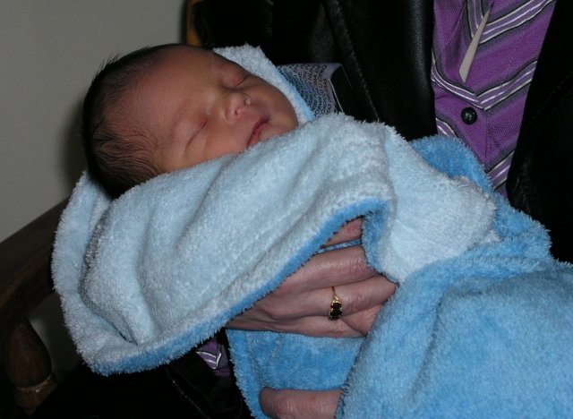 nephew Hayden at two days old